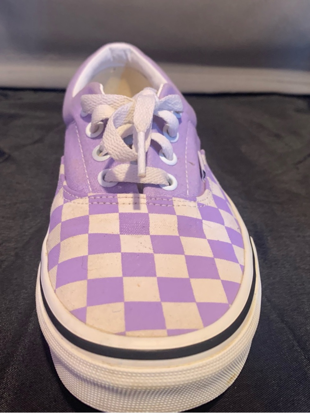 Vans Unisex Checkerboard ‘Violet Tulip’ Authentic Canvas Sneakers - Picture 8 of 14